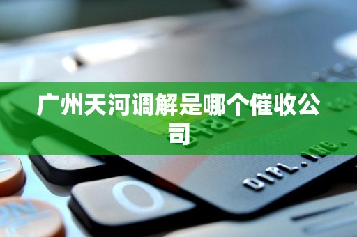 广州天河调解是哪个催收公司