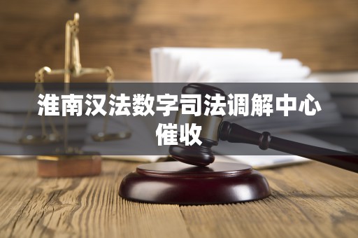 淮南汉法数字司法调解中心催收