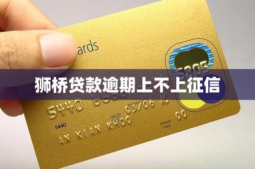 狮桥贷款逾期上不上征信