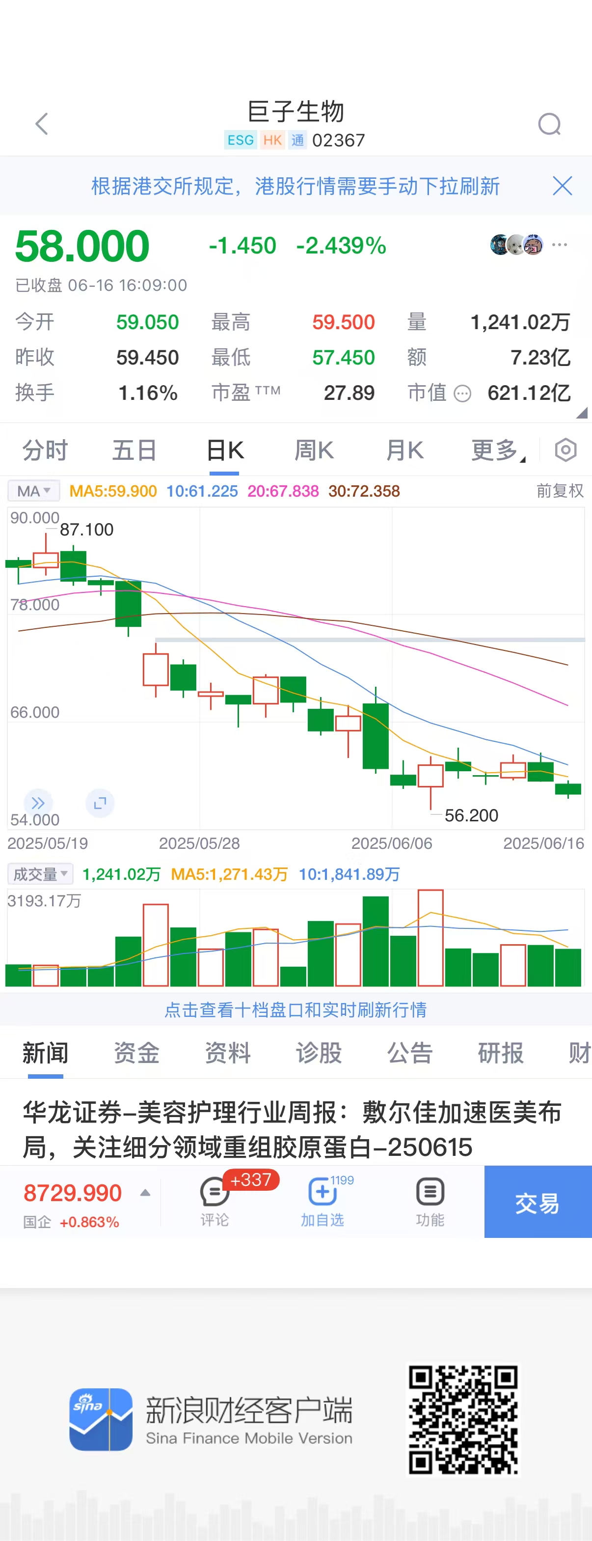 来源：新浪财经APP