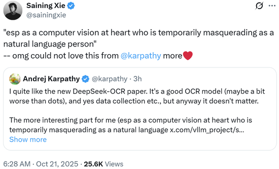 DeepSeek的新模型很疯狂：整个AI圈都在研究视觉路线，Karpathy不装了__DeepSeek的新模型很疯狂：整个AI圈都在研究视觉路线，Karpathy不装了