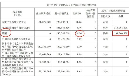 伊利第一大股东是谁_伊利乳业十大股东_