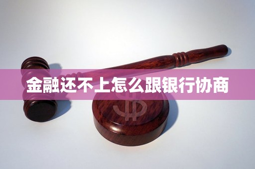金融还不上怎么跟银行协商