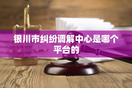 银川市纠纷调解中心是哪个平台的