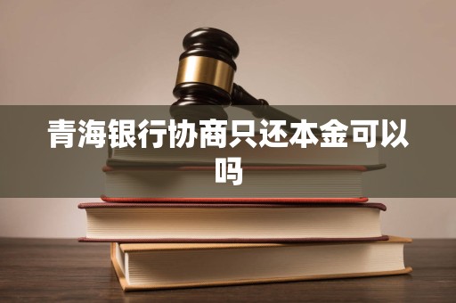 青海银行协商只还本金可以吗