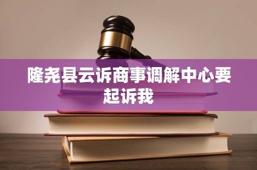 隆尧县云诉商事调解中心要起诉我