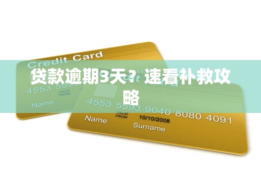 贷款逾期3天？速看补救攻略