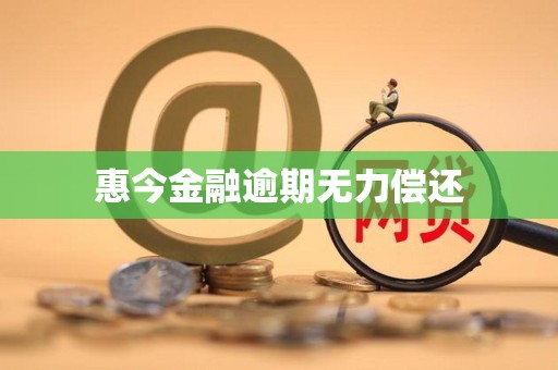 惠今金融逾期无力偿还 惠今金融逾期无力偿还