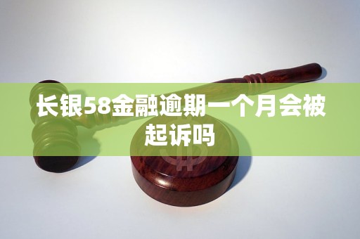 长银58金融逾期一个月会被起诉吗