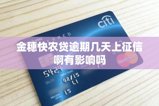 金穗快农贷逾期几天上征信啊有影响吗