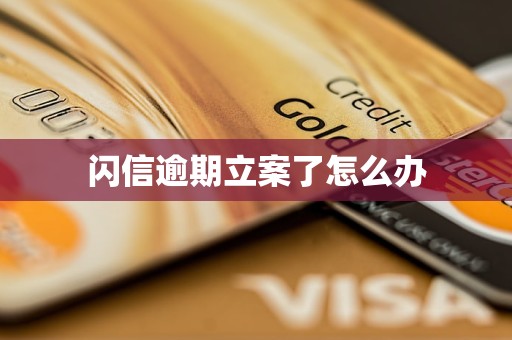 闪信逾期立案了怎么办