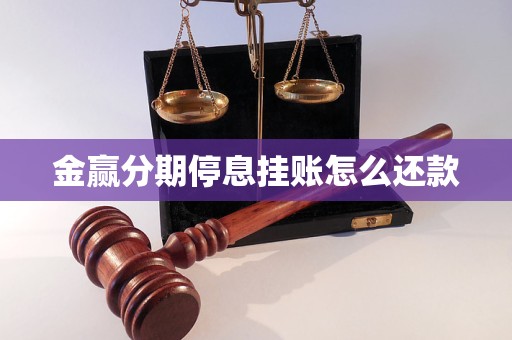 金赢分期停息挂账怎么还款