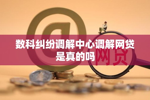 数科纠纷调解中心调解网贷是真的吗