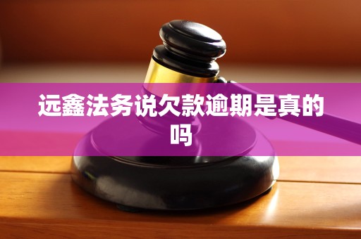 远鑫法务说欠款逾期是真的吗