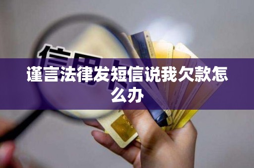 谨言法律发短信说我欠款怎么办