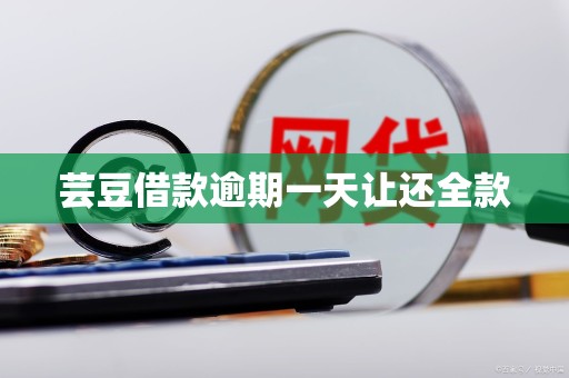 芸豆借款逾期一天让还全款