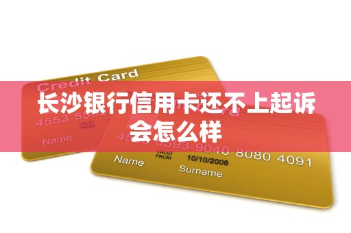 长沙银行信用卡还不上起诉会怎么样