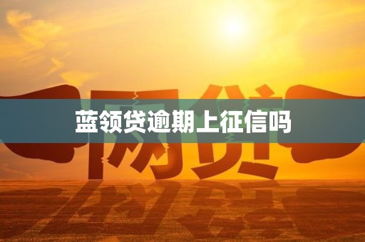 蓝领贷逾期上征信吗
