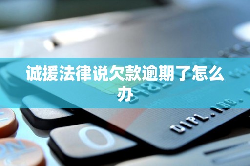 诚援法律说欠款逾期了怎么办