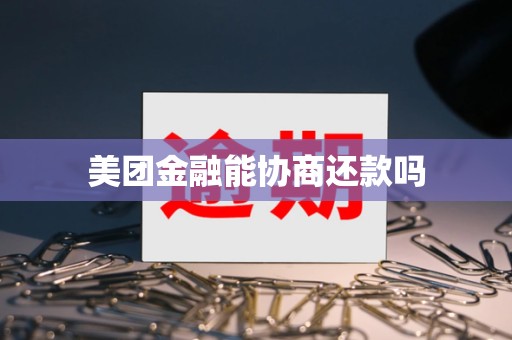 美团金融能协商还款吗