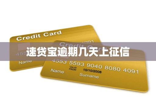 速贷宝逾期几天上征信