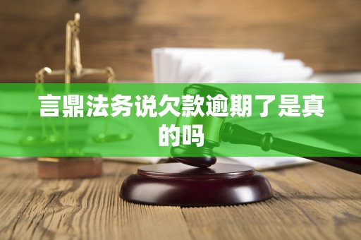 言鼎法务说欠款逾期了是真的吗