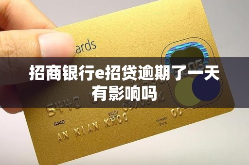 招商银行e招贷逾期了一天有影响吗