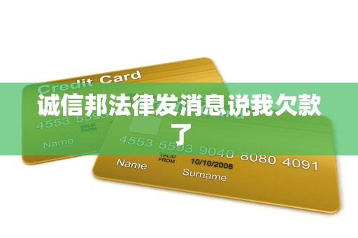 诚信邦法律发消息说我欠款了