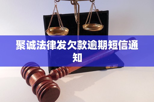聚诚法律发欠款逾期短信通知 聚诚法律发欠款逾期短信通知