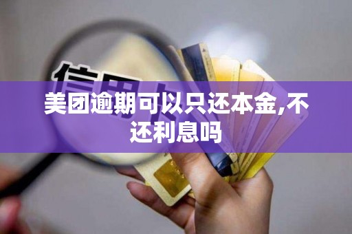 美团逾期可以只还本金,不还利息吗