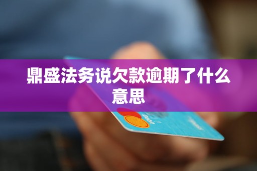 鼎盛法务说欠款逾期了什么意思