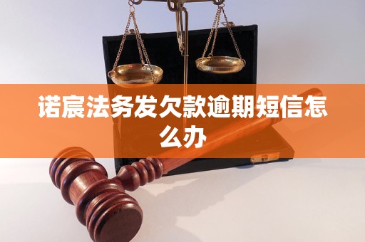 诺宸法务发欠款逾期短信怎么办