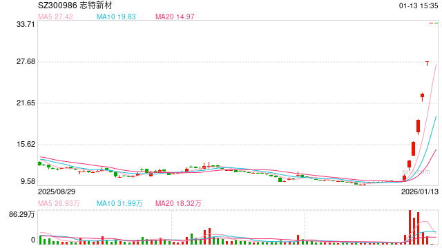志特新材“20cm”6连板！今年最牛股停牌核查！